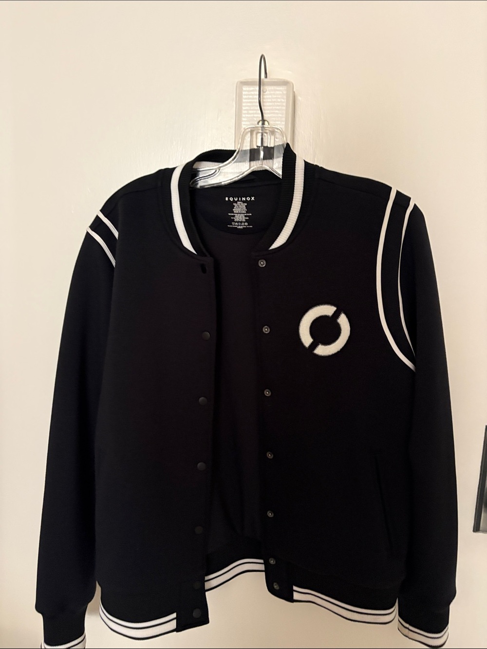 Equinox Black & White Bomber Jacket